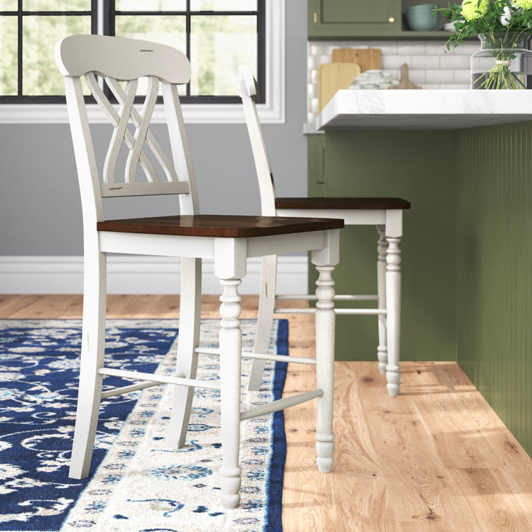 Laurel Foundry Modern Farmhouse Ursula Solid Wood 24'' Counter Stool